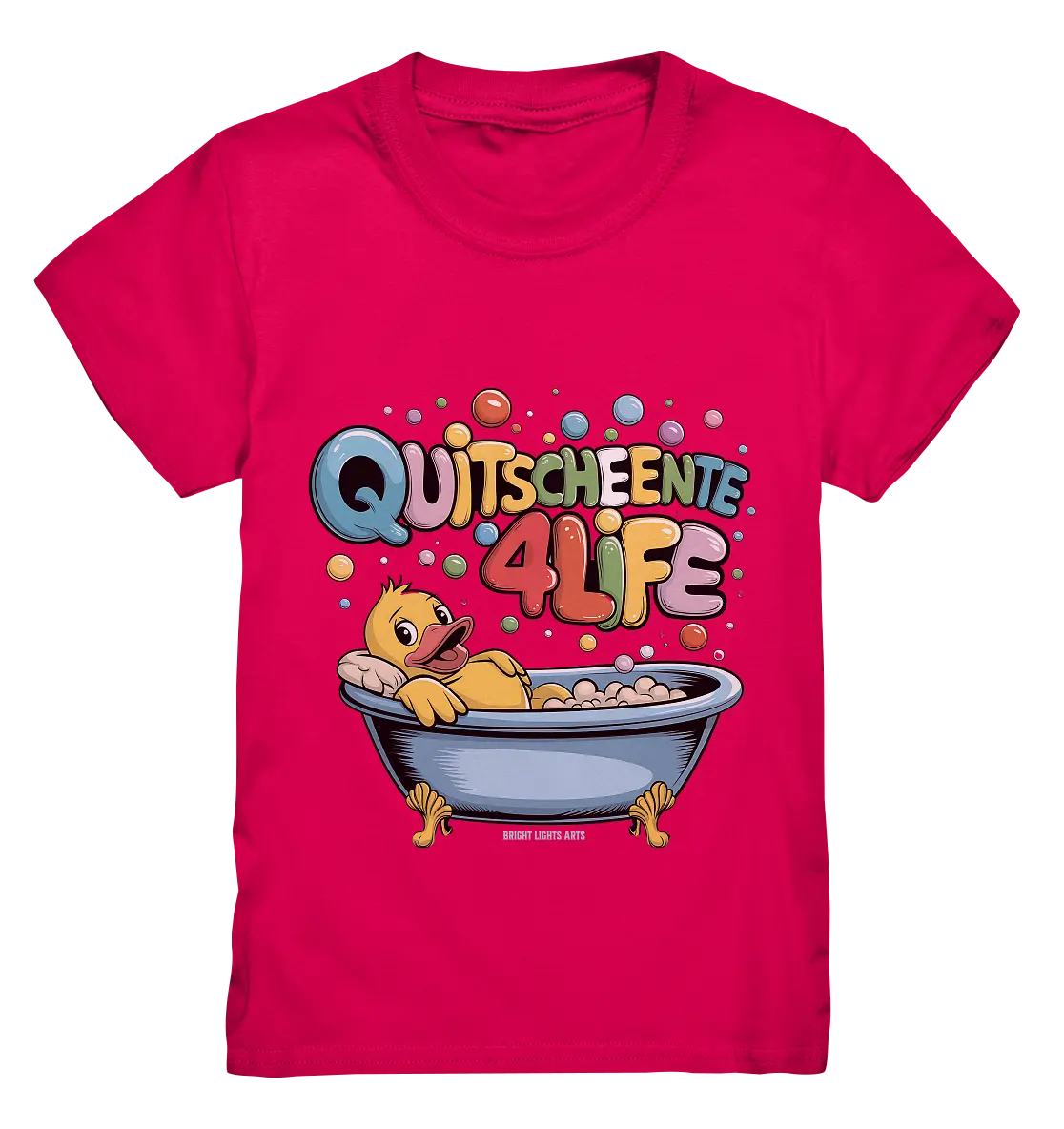 Quietscheente 4Life – Spaß, Farben und Badefreude - Kids Premium Shirt Bright Lights Arts