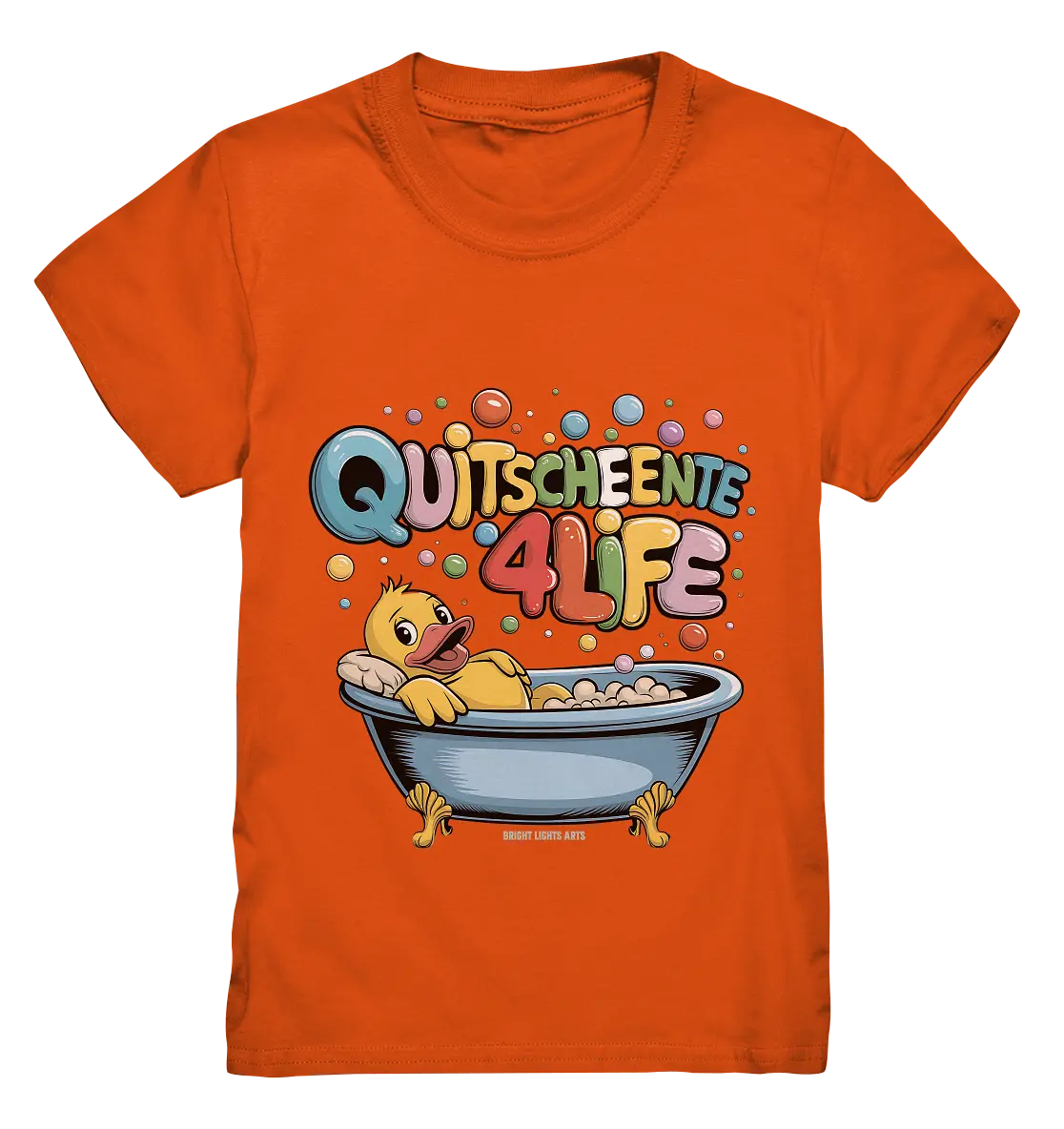 Quietscheente 4Life – Spaß, Farben und Badefreude - Kids Premium Shirt Bright Lights Arts