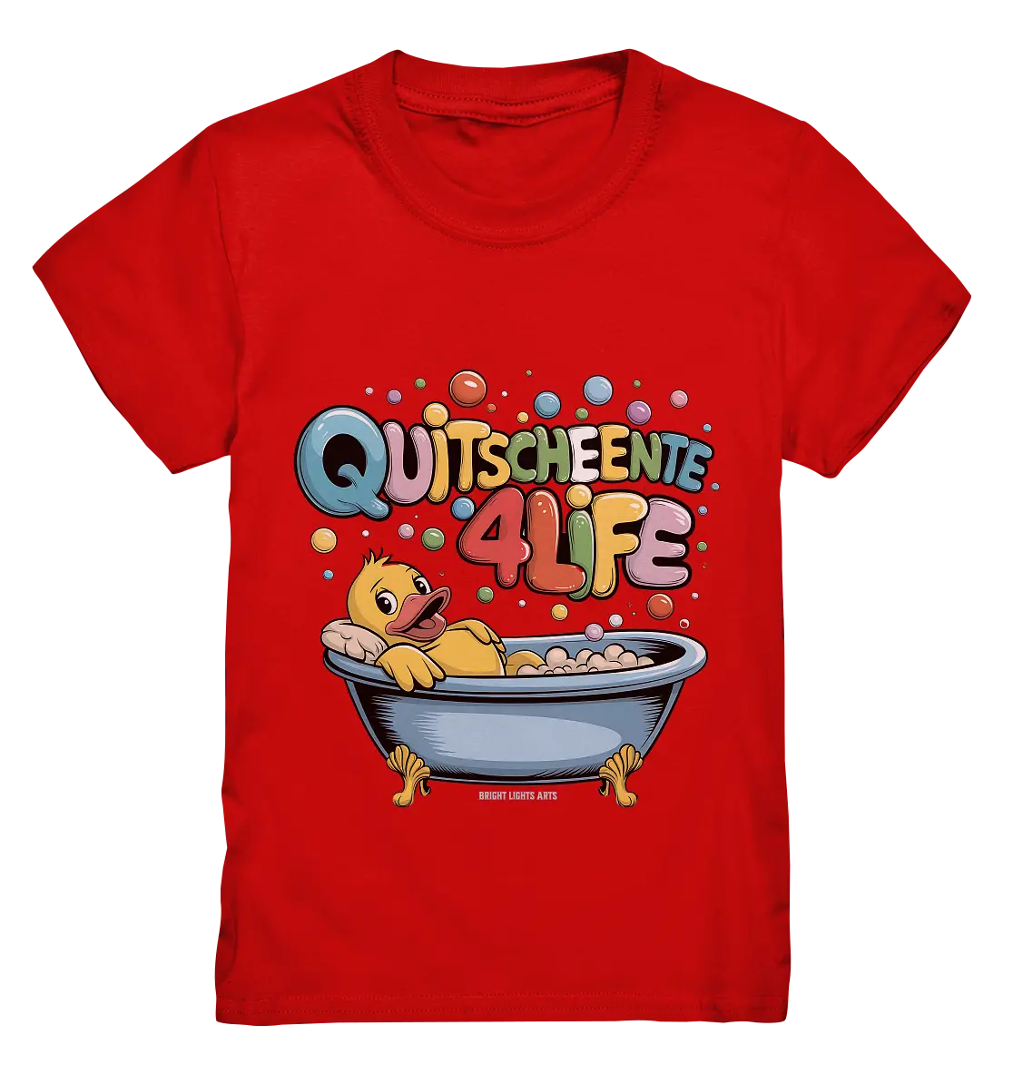 Quietscheente 4Life – Spaß, Farben und Badefreude - Kids Premium Shirt Bright Lights Arts