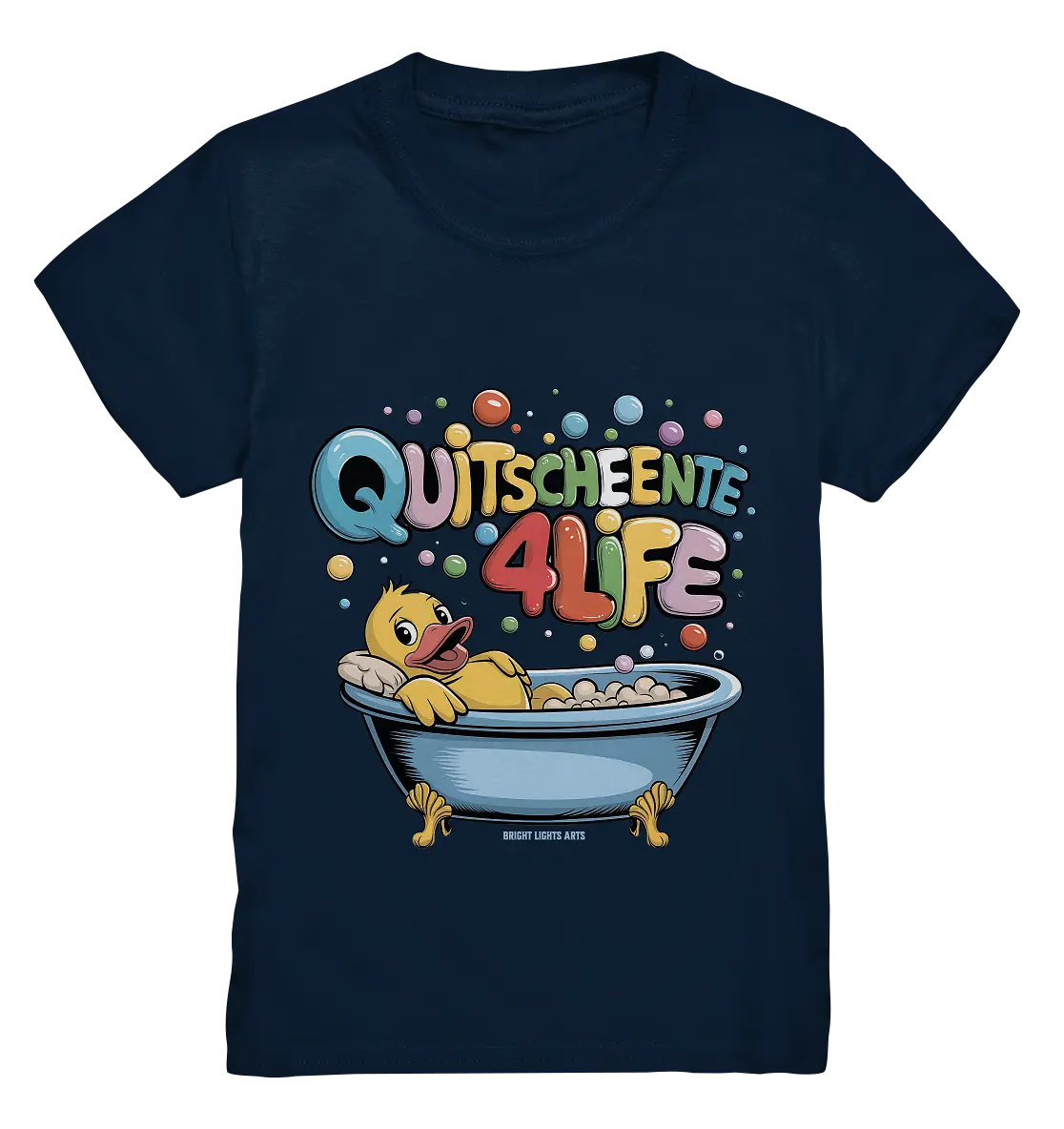 Quietscheente 4Life – Spaß, Farben und Badefreude - Kids Premium Shirt Bright Lights Arts