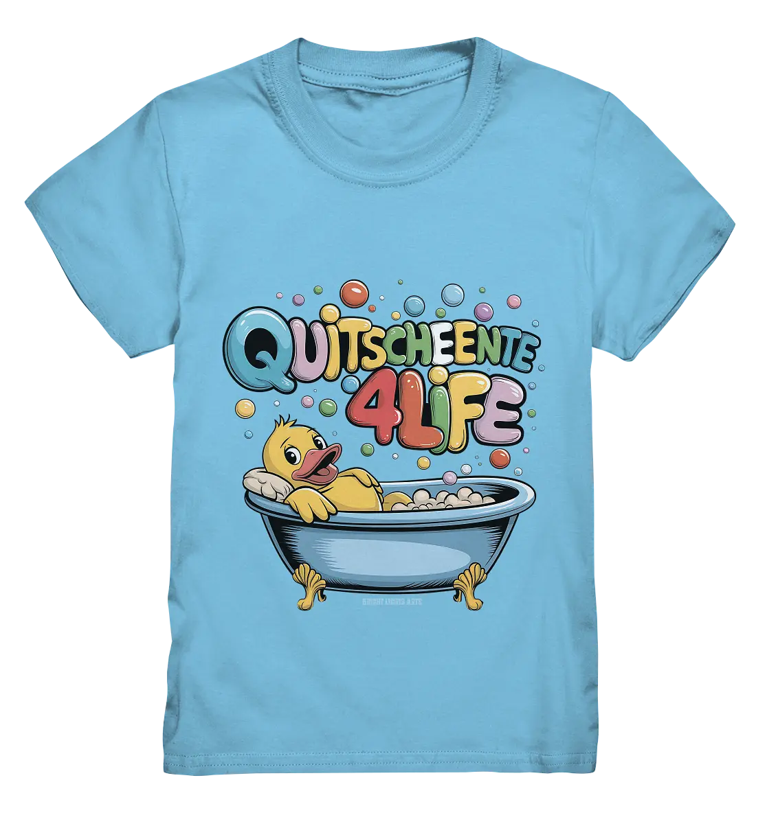 Quietscheente 4Life – Spaß, Farben und Badefreude - Kids Premium Shirt Bright Lights Arts