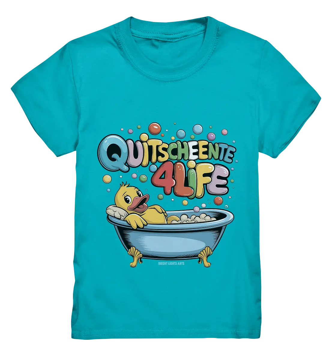 Quietscheente 4Life – Spaß, Farben und Badefreude - Kids Premium Shirt Bright Lights Arts