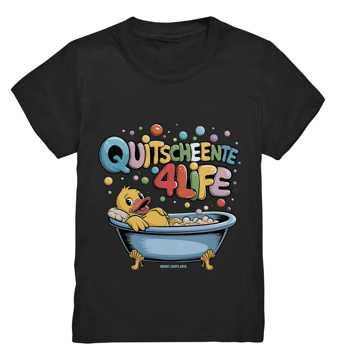 Quietscheente 4Life – Spaß, Farben und Badefreude - Kids Premium Shirt Bright Lights Arts