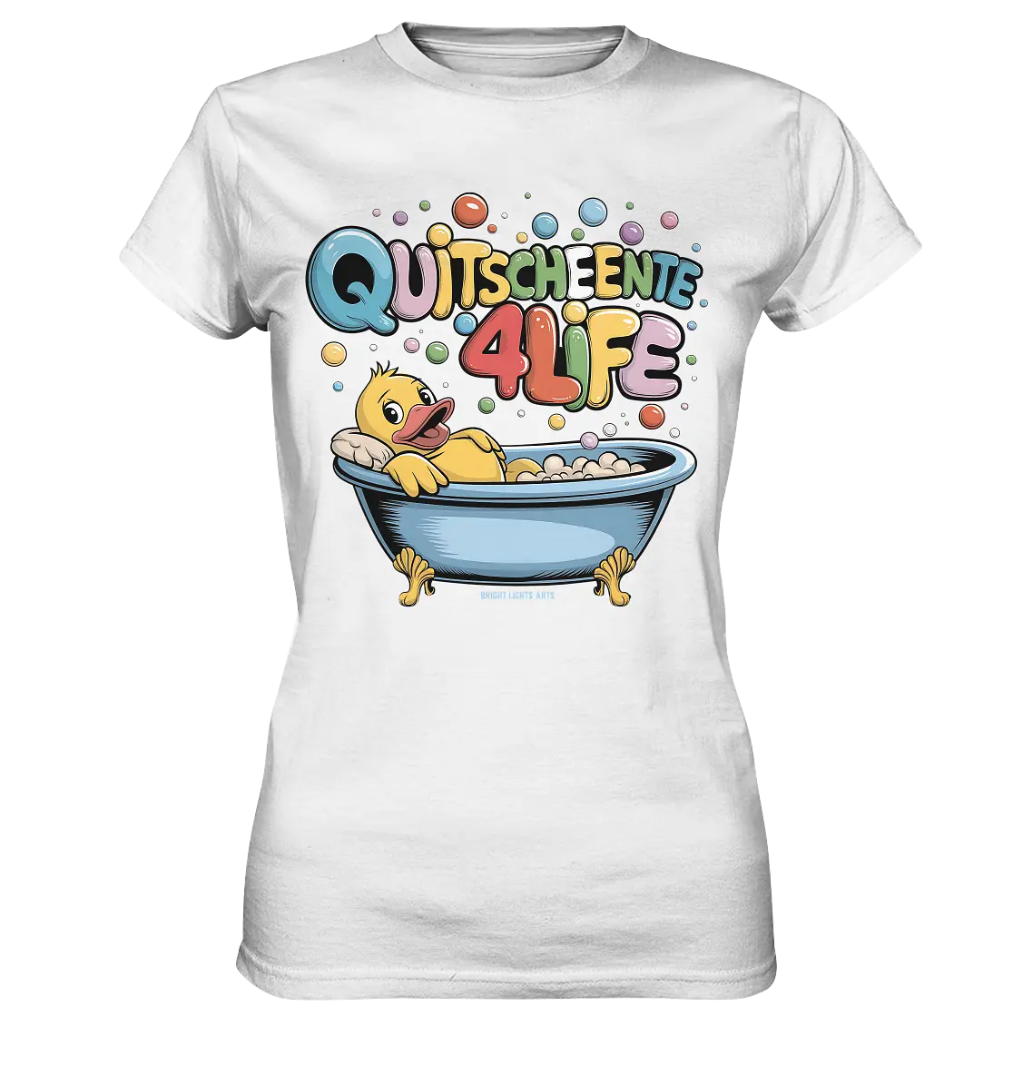 Quietscheente 4Life – Spaß, Farben und Badefreude - Ladies Premium Shirt Bright Lights Arts