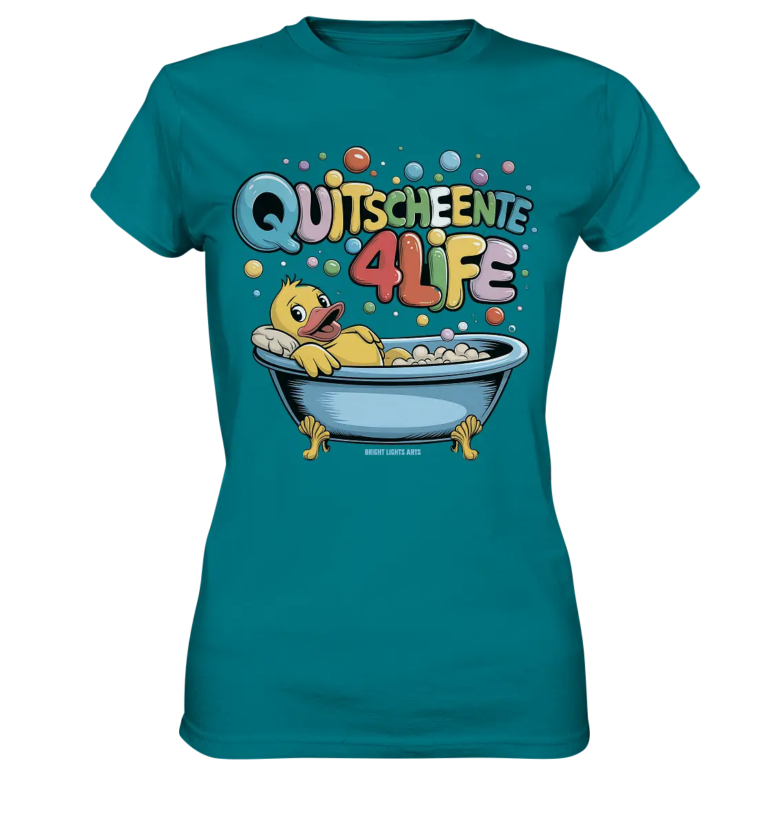 Quietscheente 4Life – Spaß, Farben und Badefreude - Ladies Premium Shirt Bright Lights Arts