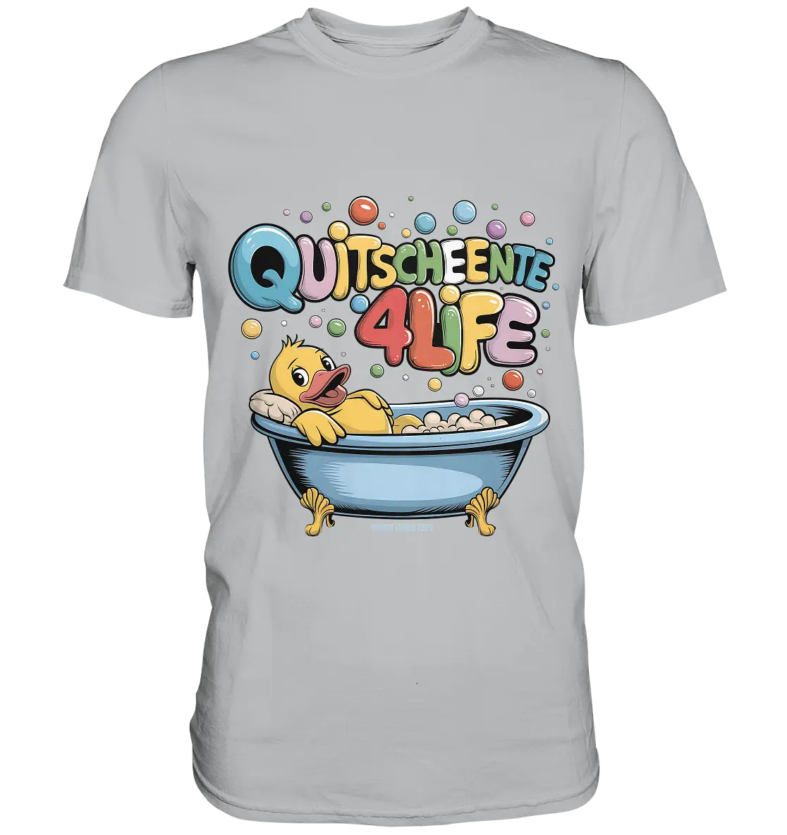 Quietscheente 4Life – Spaß, Farben und Badefreude - Premium Shirt Bright Lights Arts