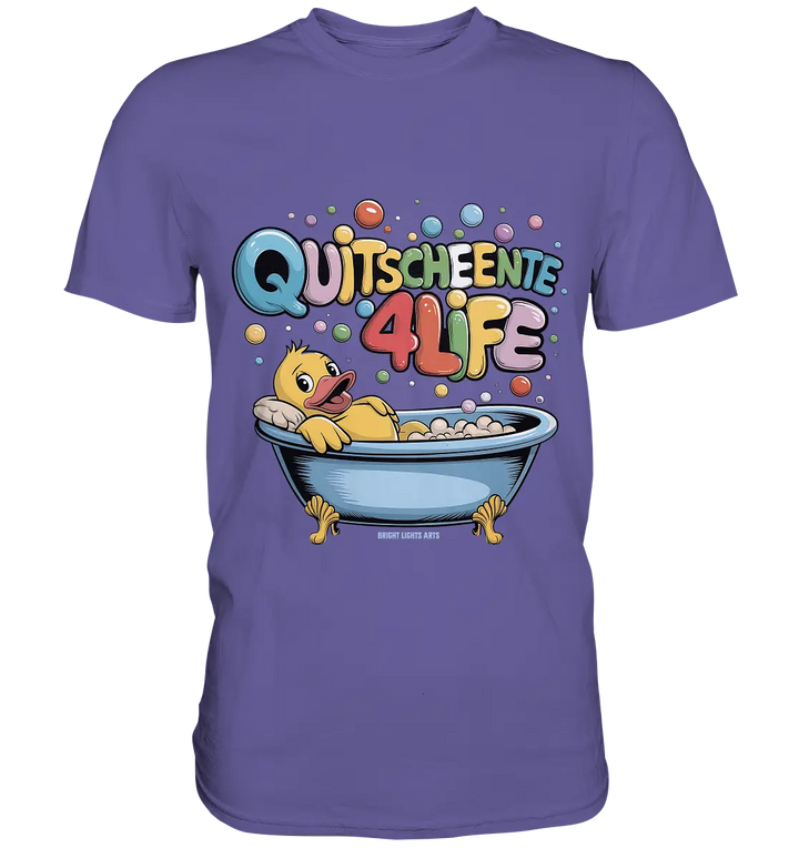 Quietscheente 4Life – Spaß, Farben und Badefreude - Premium Shirt Bright Lights Arts