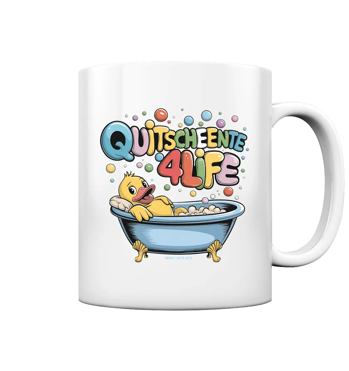 Quietscheente 4Life – Spaß, Farben und Badefreude - Tasse glossy Bright Lights Arts