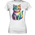 Rainbow Cat – Vielfalt & Harmonie - Ladies Premium Shirt Bright Lights Arts