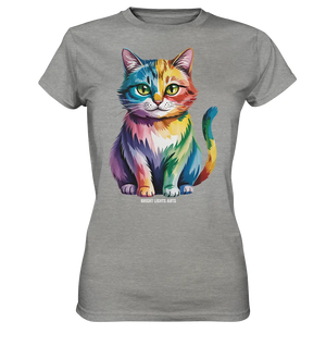 Rainbow Cat – Vielfalt & Harmonie - Ladies Premium Shirt Bright Lights Arts