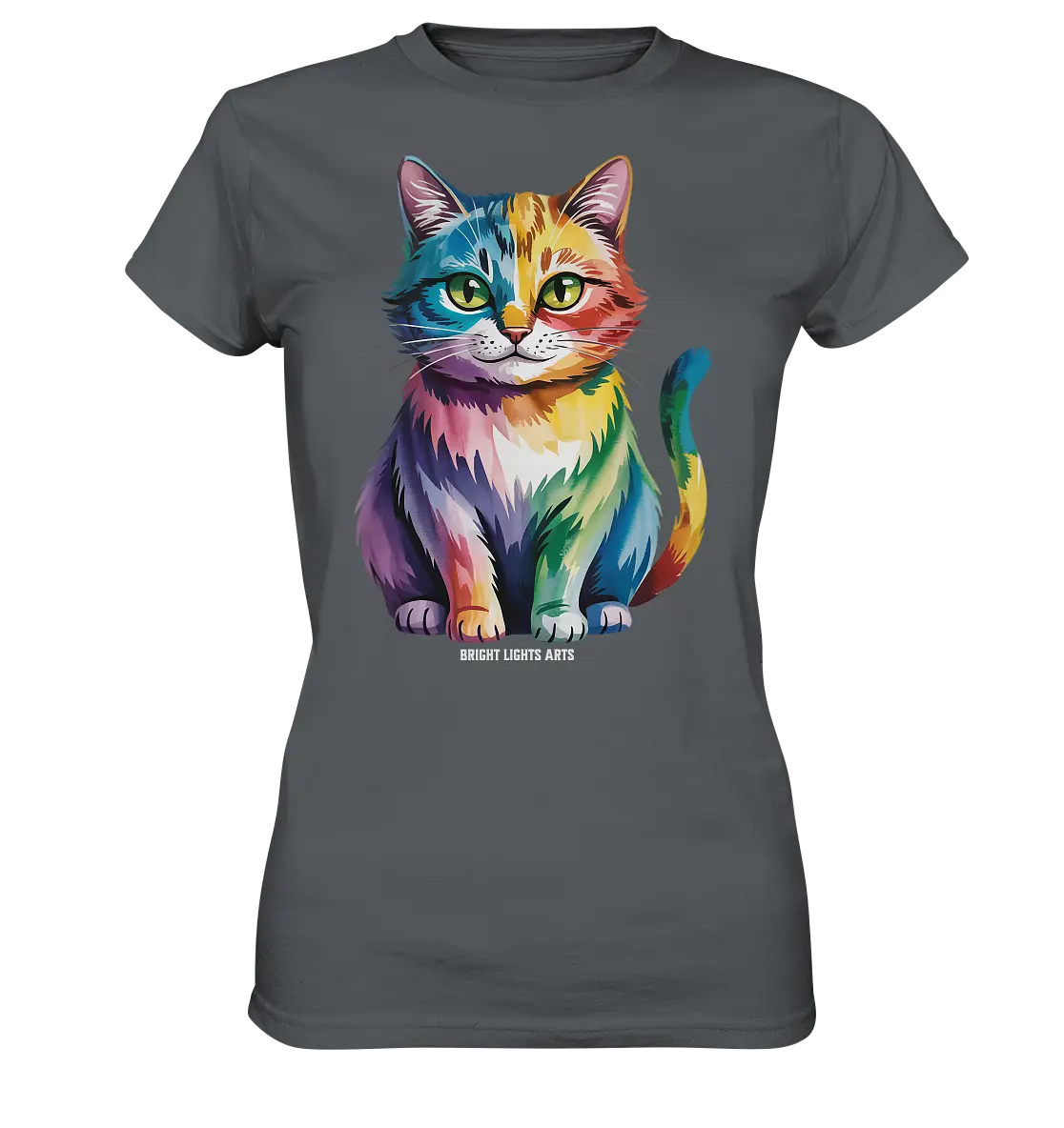 Rainbow Cat – Vielfalt & Harmonie - Ladies Premium Shirt Bright Lights Arts