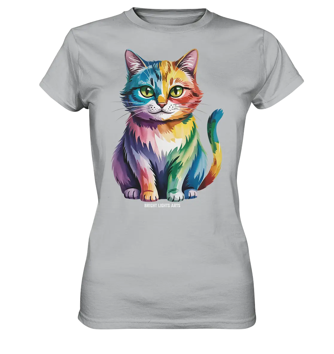 Rainbow Cat – Vielfalt & Harmonie - Ladies Premium Shirt Bright Lights Arts