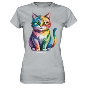 Rainbow Cat – Vielfalt & Harmonie - Ladies Premium Shirt Bright Lights Arts