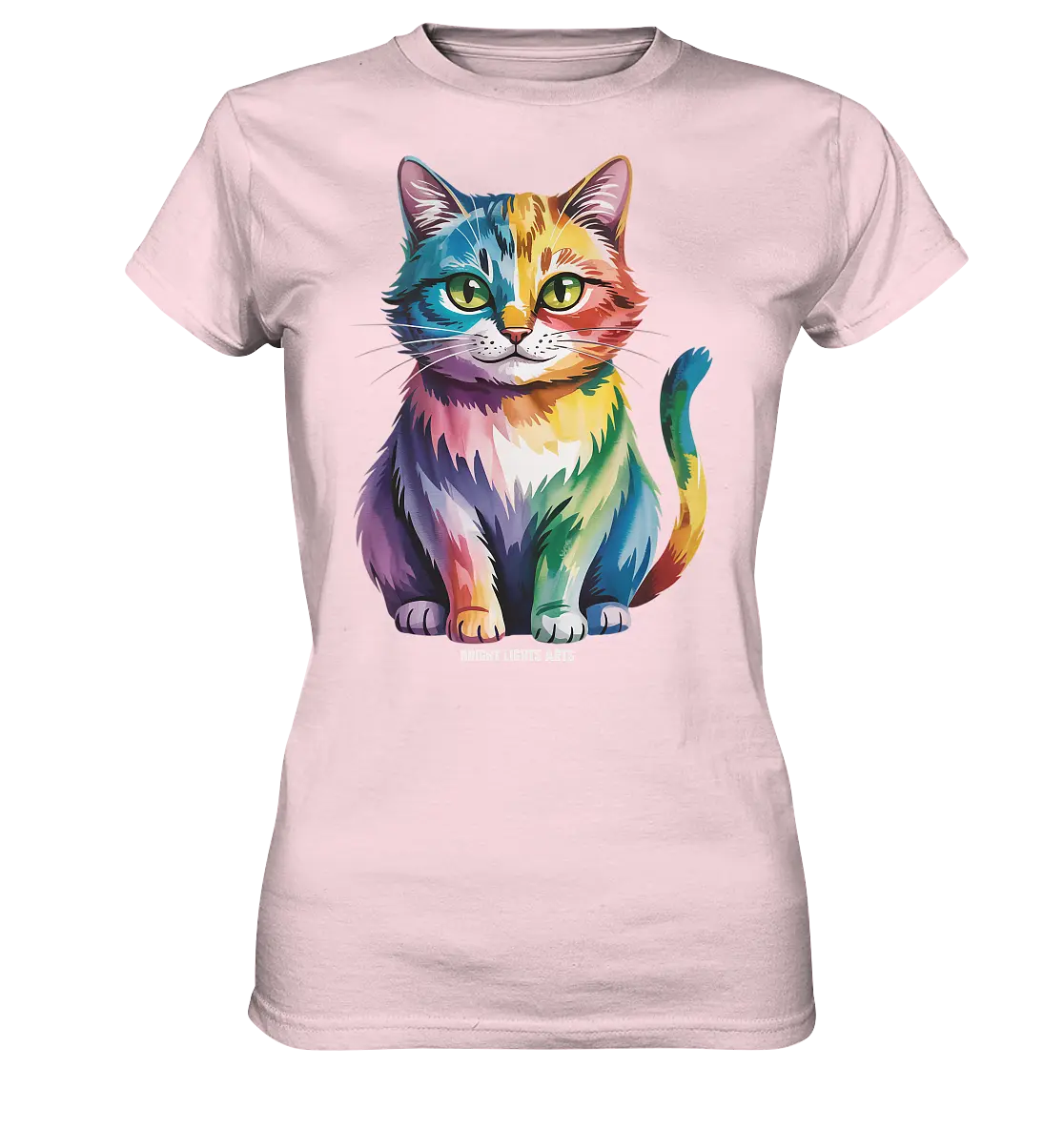 Rainbow Cat – Vielfalt & Harmonie - Ladies Premium Shirt Bright Lights Arts