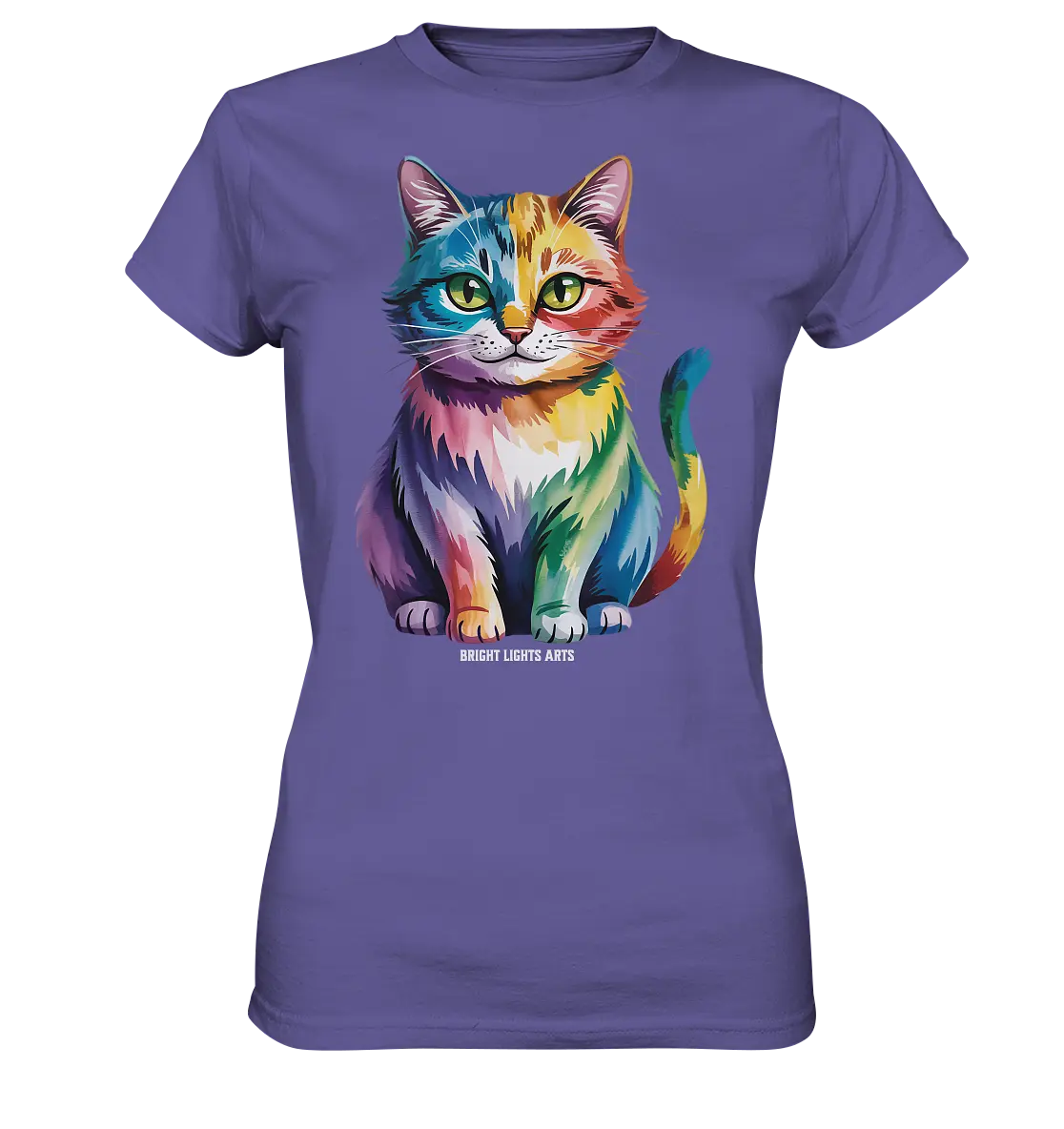 Rainbow Cat – Vielfalt & Harmonie - Ladies Premium Shirt Bright Lights Arts