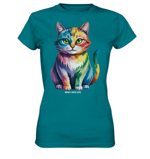 Rainbow Cat – Vielfalt & Harmonie - Ladies Premium Shirt Bright Lights Arts