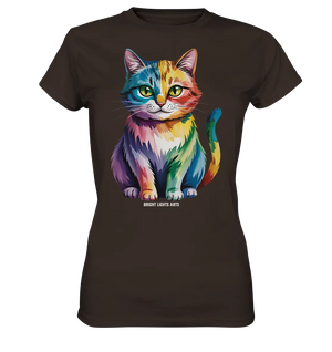 Rainbow Cat – Vielfalt & Harmonie - Ladies Premium Shirt Bright Lights Arts