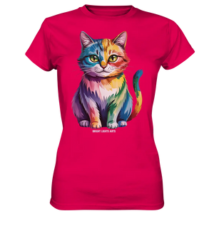 Rainbow Cat – Vielfalt & Harmonie - Ladies Premium Shirt Bright Lights Arts