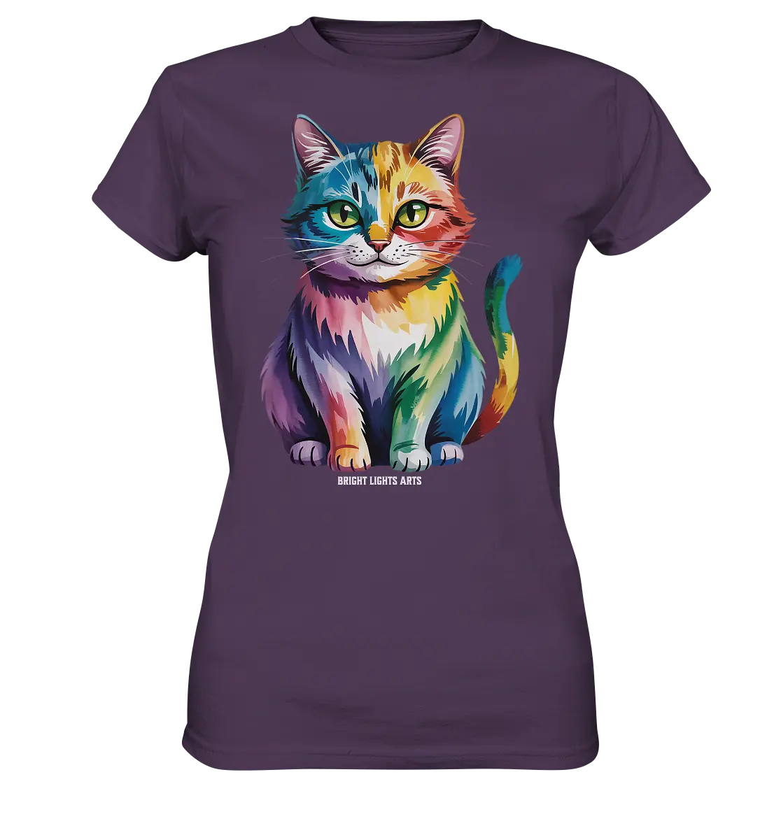 Rainbow Cat – Vielfalt & Harmonie - Ladies Premium Shirt Bright Lights Arts
