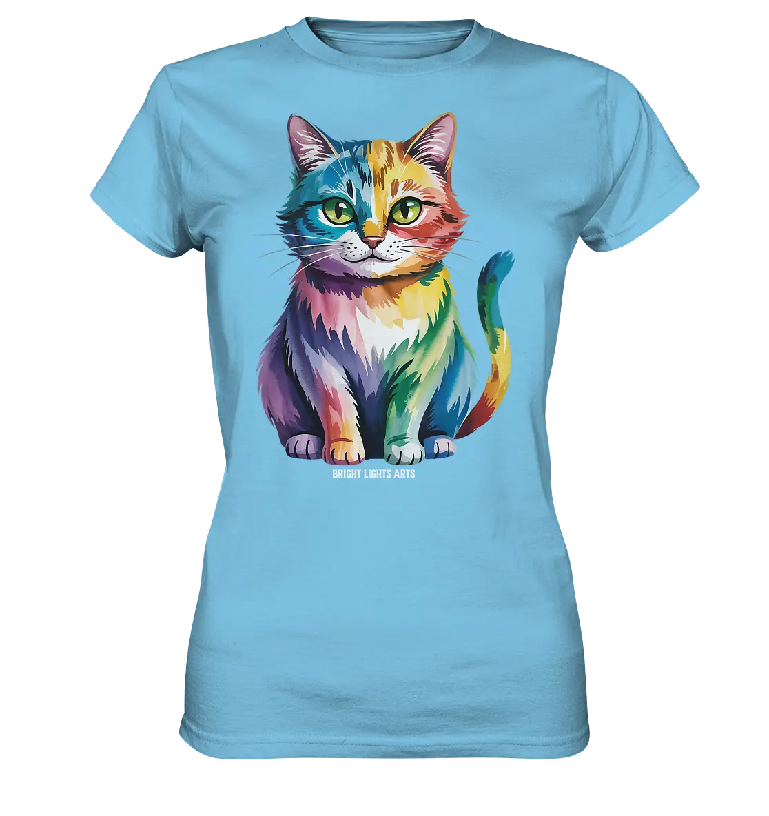 Rainbow Cat – Vielfalt & Harmonie - Ladies Premium Shirt Bright Lights Arts