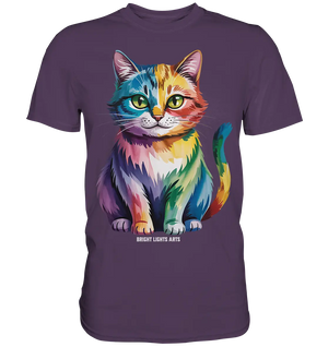 Rainbow Cat – Vielfalt & Harmonie - Premium Shirt Bright Lights Arts