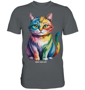 Rainbow Cat – Vielfalt & Harmonie - Premium Shirt Bright Lights Arts