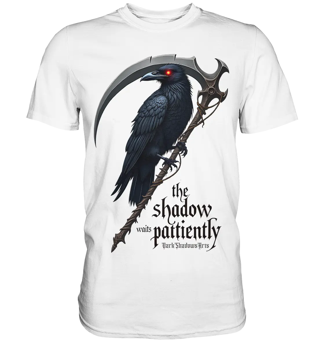 Raven Scythe - Premium Shirt Bright Lights Arts
