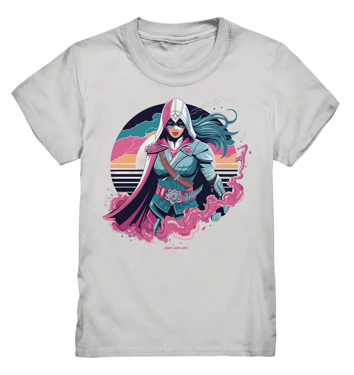 Retro-Future Hero - Kids Premium Shirt Bright Lights Arts