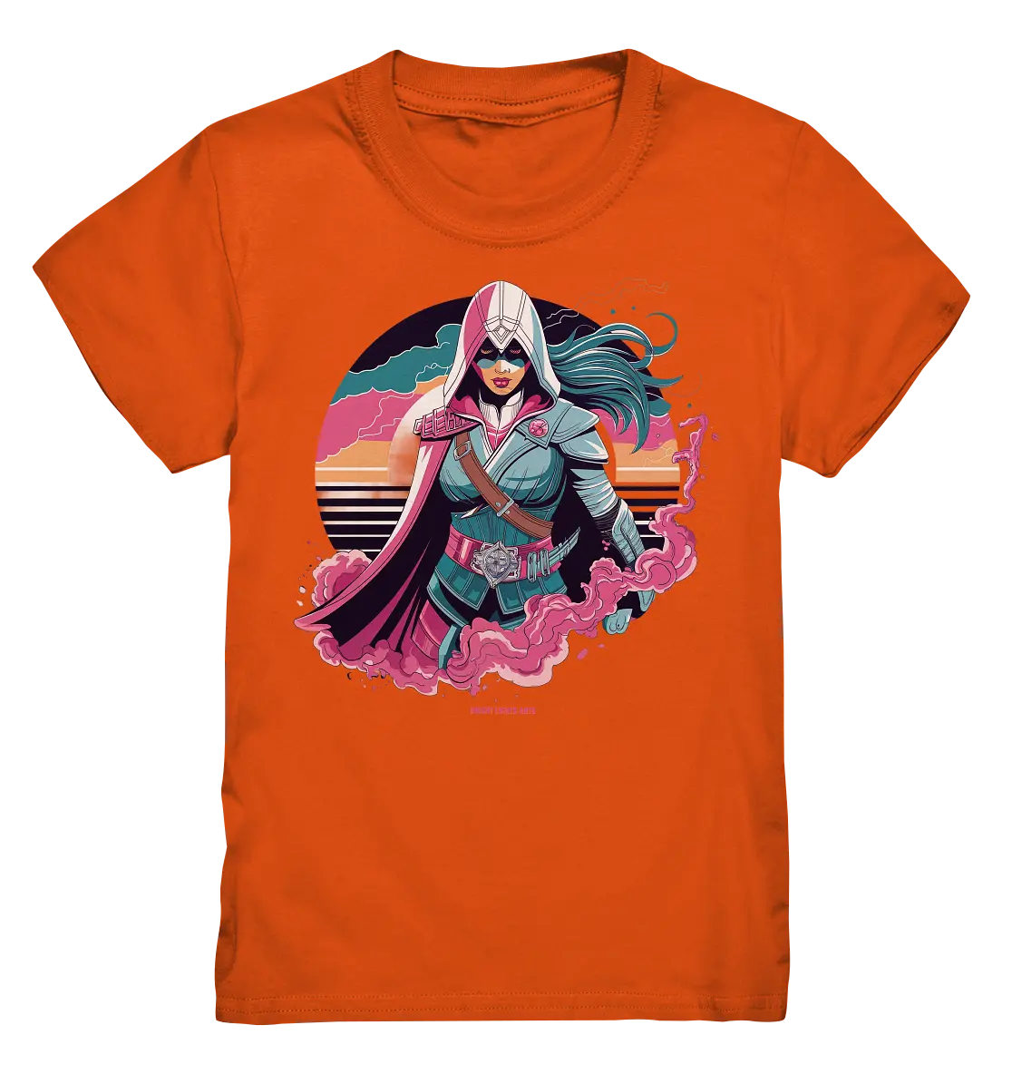 Retro-Future Hero - Kids Premium Shirt Bright Lights Arts