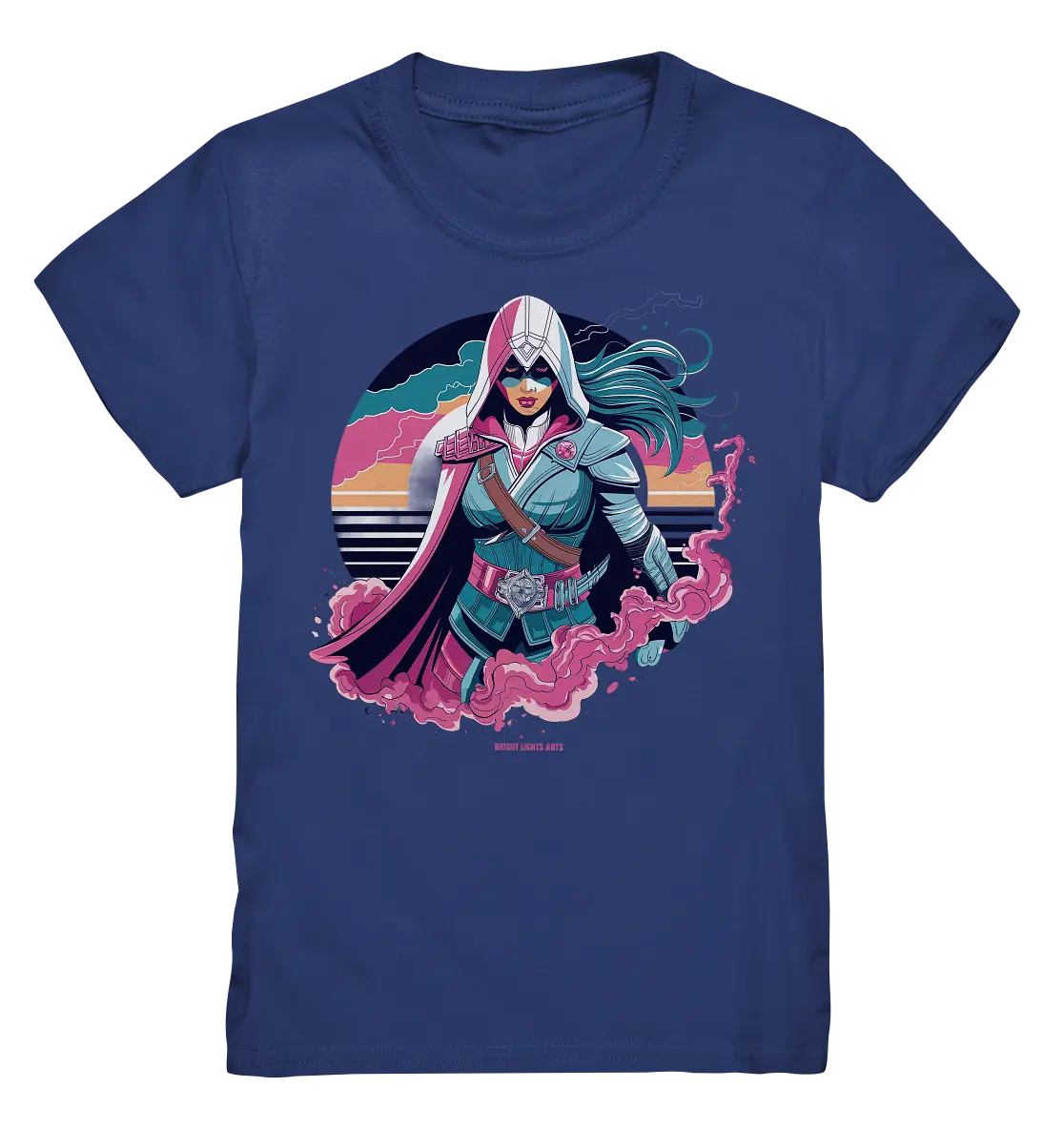 Retro-Future Hero - Kids Premium Shirt Bright Lights Arts