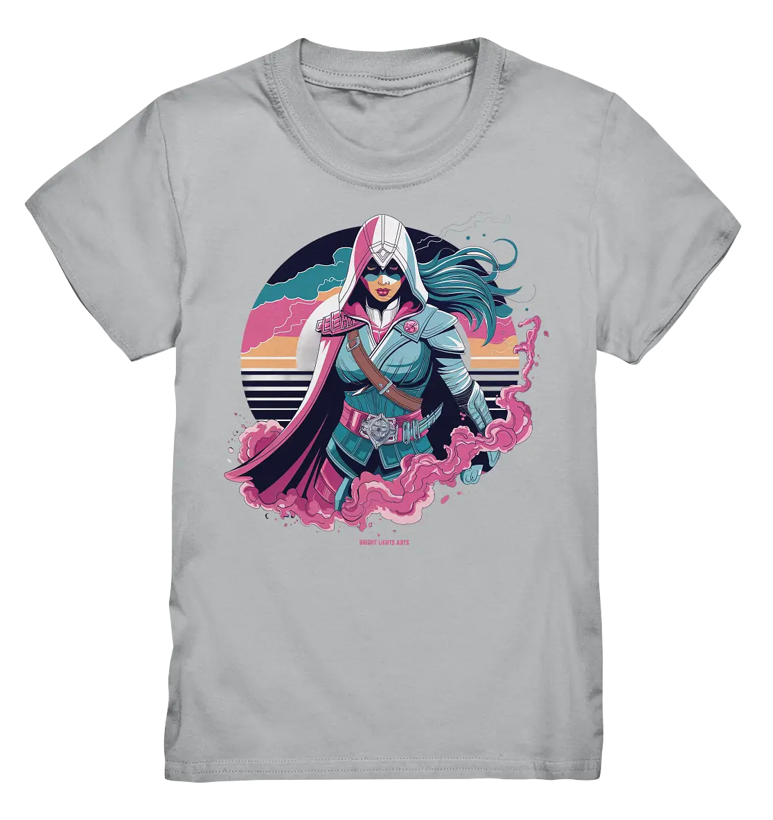 Retro-Future Hero - Kids Premium Shirt Bright Lights Arts