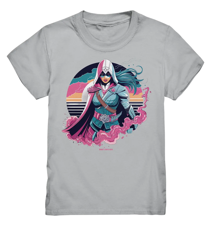 Retro-Future Hero - Kids Premium Shirt Bright Lights Arts