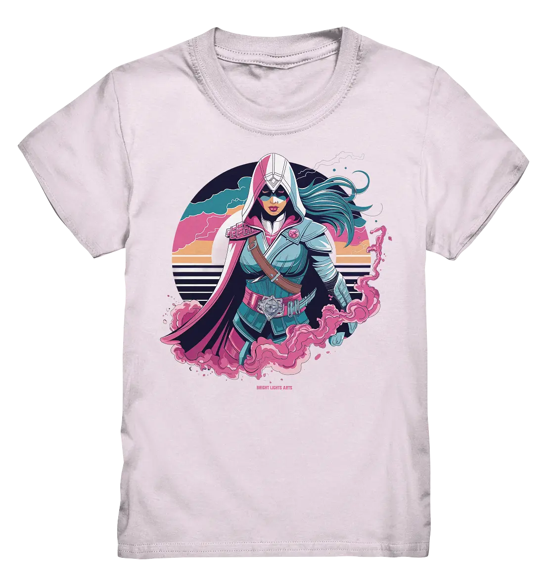 Retro-Future Hero - Kids Premium Shirt Bright Lights Arts