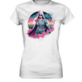 Retro-Future Hero - Ladies Premium Shirt Bright Lights Arts
