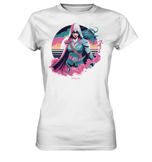Retro-Future Hero - Ladies Premium Shirt Bright Lights Arts