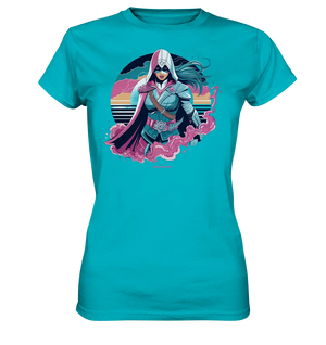 Retro-Future Hero - Ladies Premium Shirt Bright Lights Arts