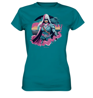 Retro-Future Hero - Ladies Premium Shirt Bright Lights Arts