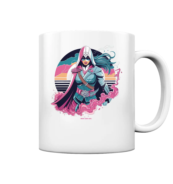 Retro-Future Hero - Tasse glossy Bright Lights Arts