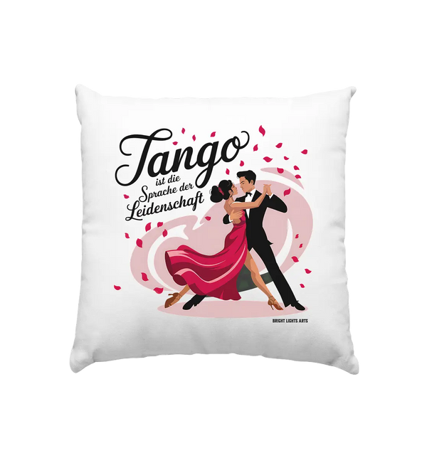 Romantik in Bewegung – Tango-Paar im leidenschaftlichen Tanz - Kissen 40x40cm Bright Lights Arts