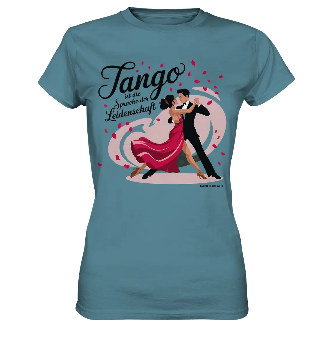 Romantik in Bewegung – Tango-Paar im leidenschaftlichen Tanz - Ladies Premium Shirt Bright Lights Arts