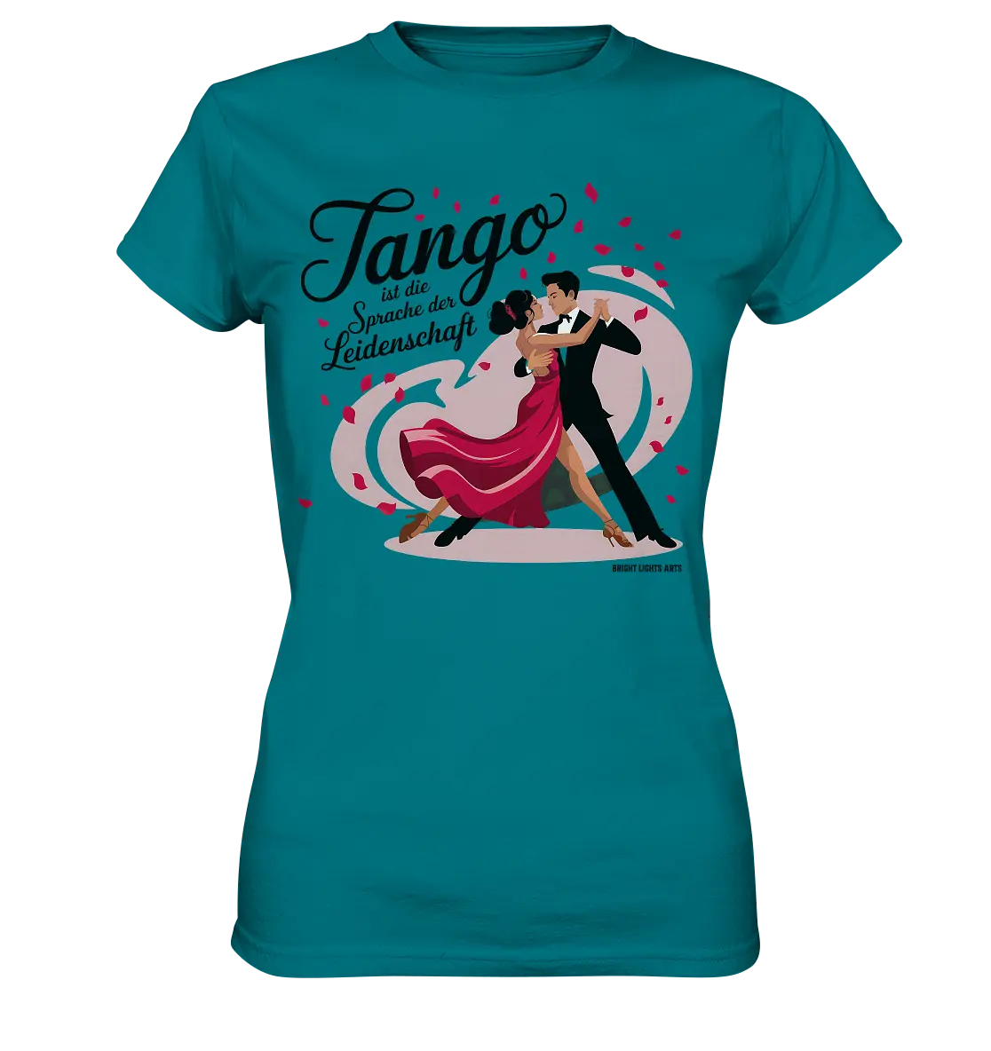 Romantik in Bewegung – Tango-Paar im leidenschaftlichen Tanz - Ladies Premium Shirt Bright Lights Arts
