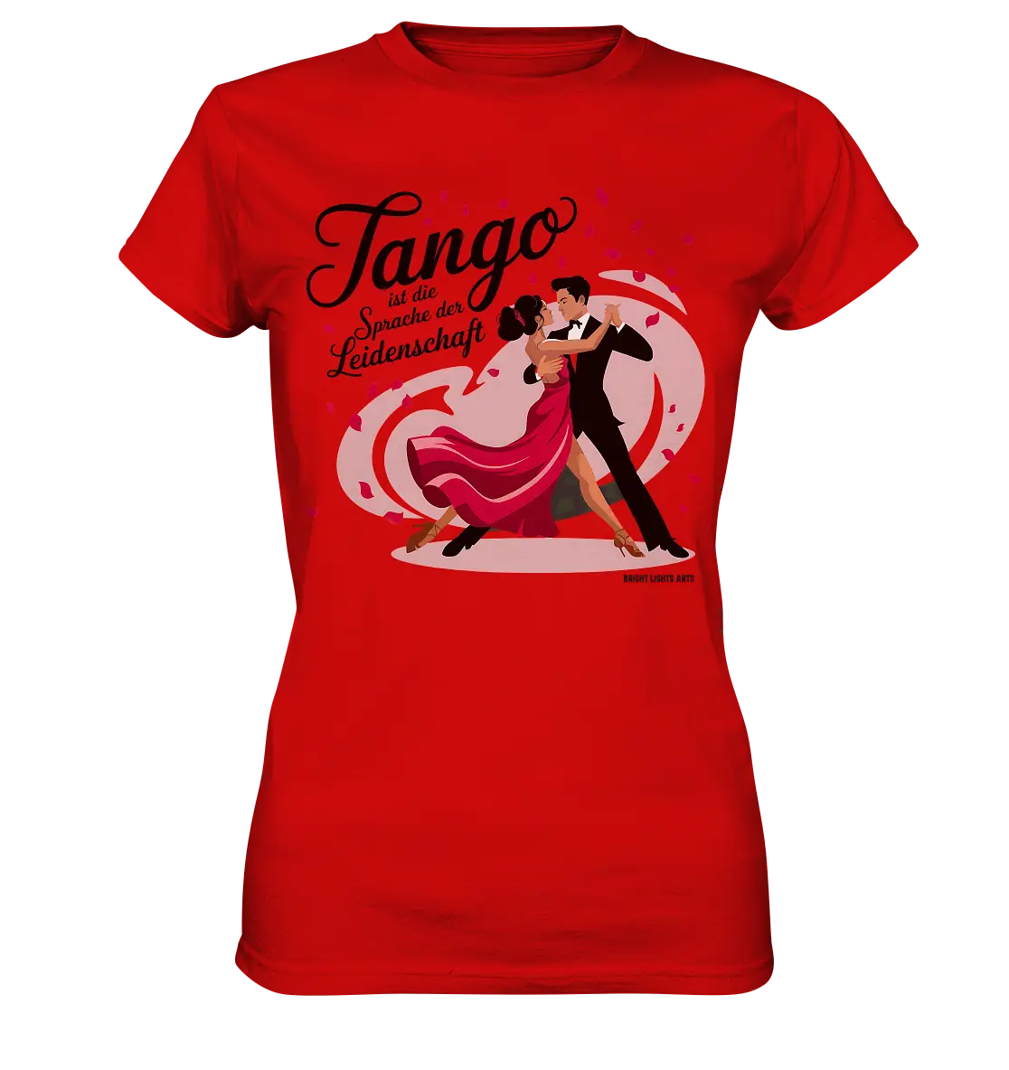 Romantik in Bewegung – Tango-Paar im leidenschaftlichen Tanz - Ladies Premium Shirt Bright Lights Arts