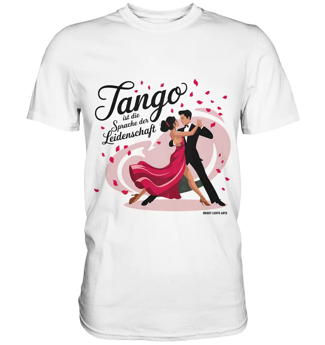 Romantik in Bewegung – Tango-Paar im leidenschaftlichen Tanz - Premium Shirt Bright Lights Arts