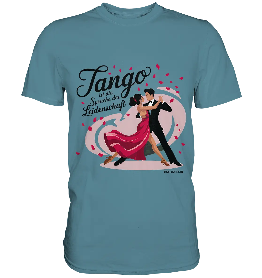 Romantik in Bewegung – Tango-Paar im leidenschaftlichen Tanz - Premium Shirt Bright Lights Arts