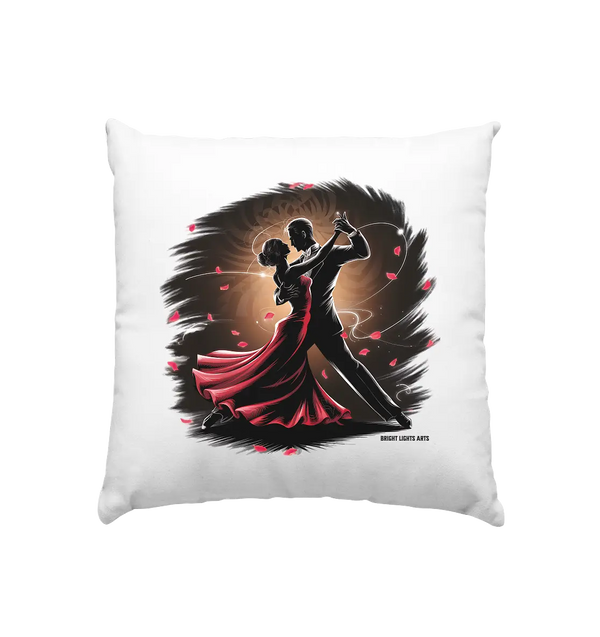 Romantischer Tanz im Rosenrausch - Kissen 40x40cm Bright Lights Arts
