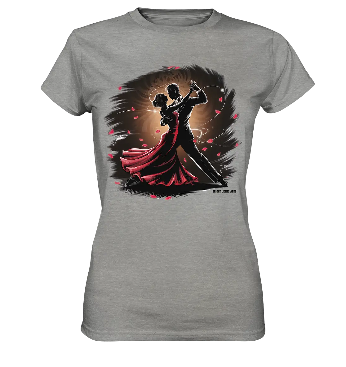 Romantischer Tanz im Rosenrausch - Ladies Premium Shirt Bright Lights Arts