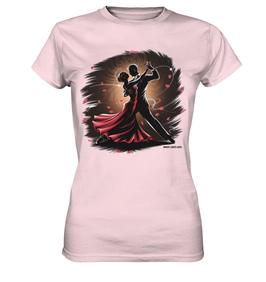 Romantischer Tanz im Rosenrausch - Ladies Premium Shirt Bright Lights Arts
