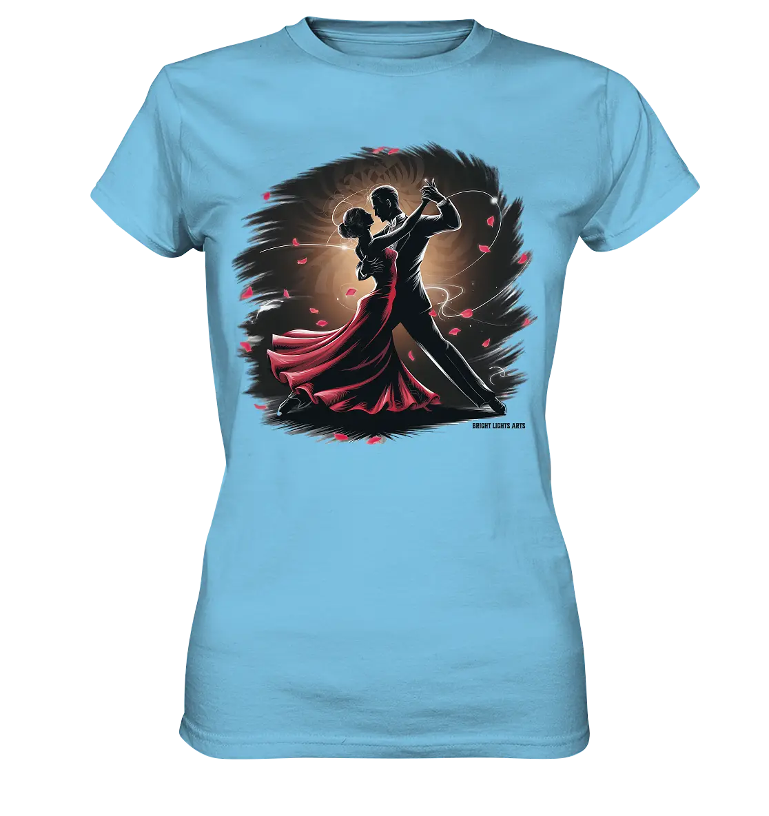 Romantischer Tanz im Rosenrausch - Ladies Premium Shirt Bright Lights Arts