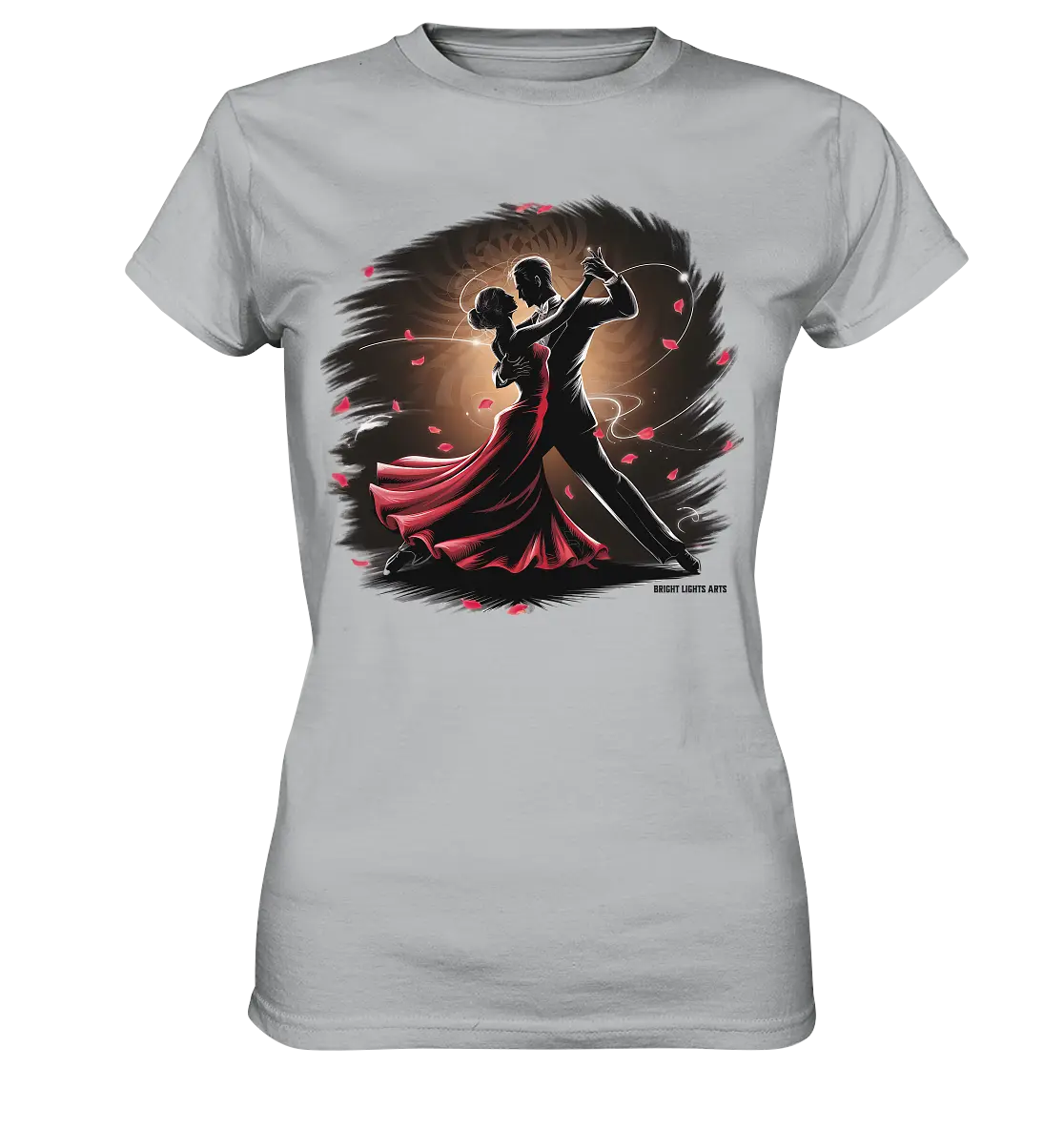 Romantischer Tanz im Rosenrausch - Ladies Premium Shirt Bright Lights Arts