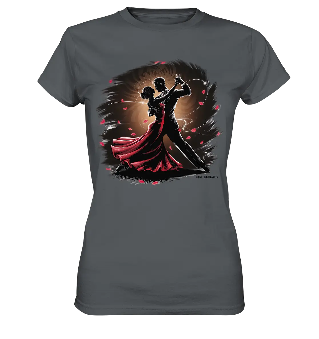 Romantischer Tanz im Rosenrausch - Ladies Premium Shirt Bright Lights Arts
